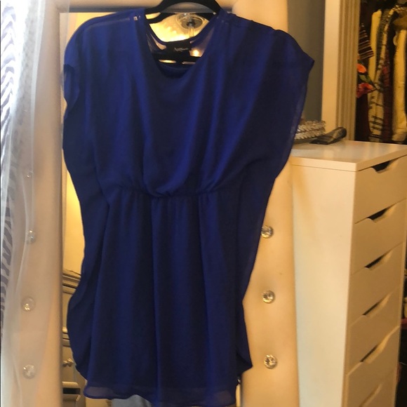 Girls Royal Blue Flowy Dress - Picture 1 of 2